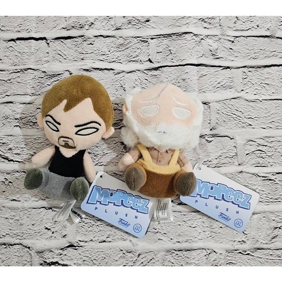 LOT OF 2 Funko Mopeez Walking Dead Hershel Daryl Dixon Plush Figure Toy 6'' - Picture 7 of 7